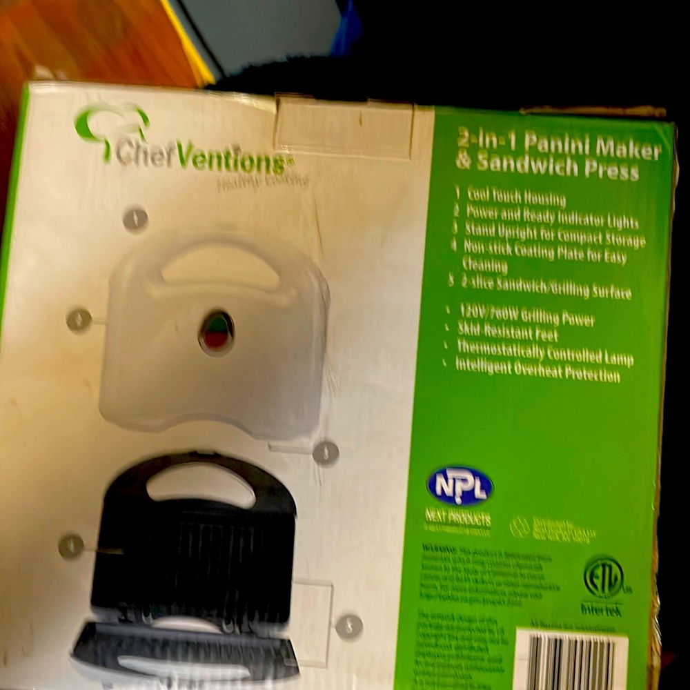 2-in 1 panini  maker sandwich press